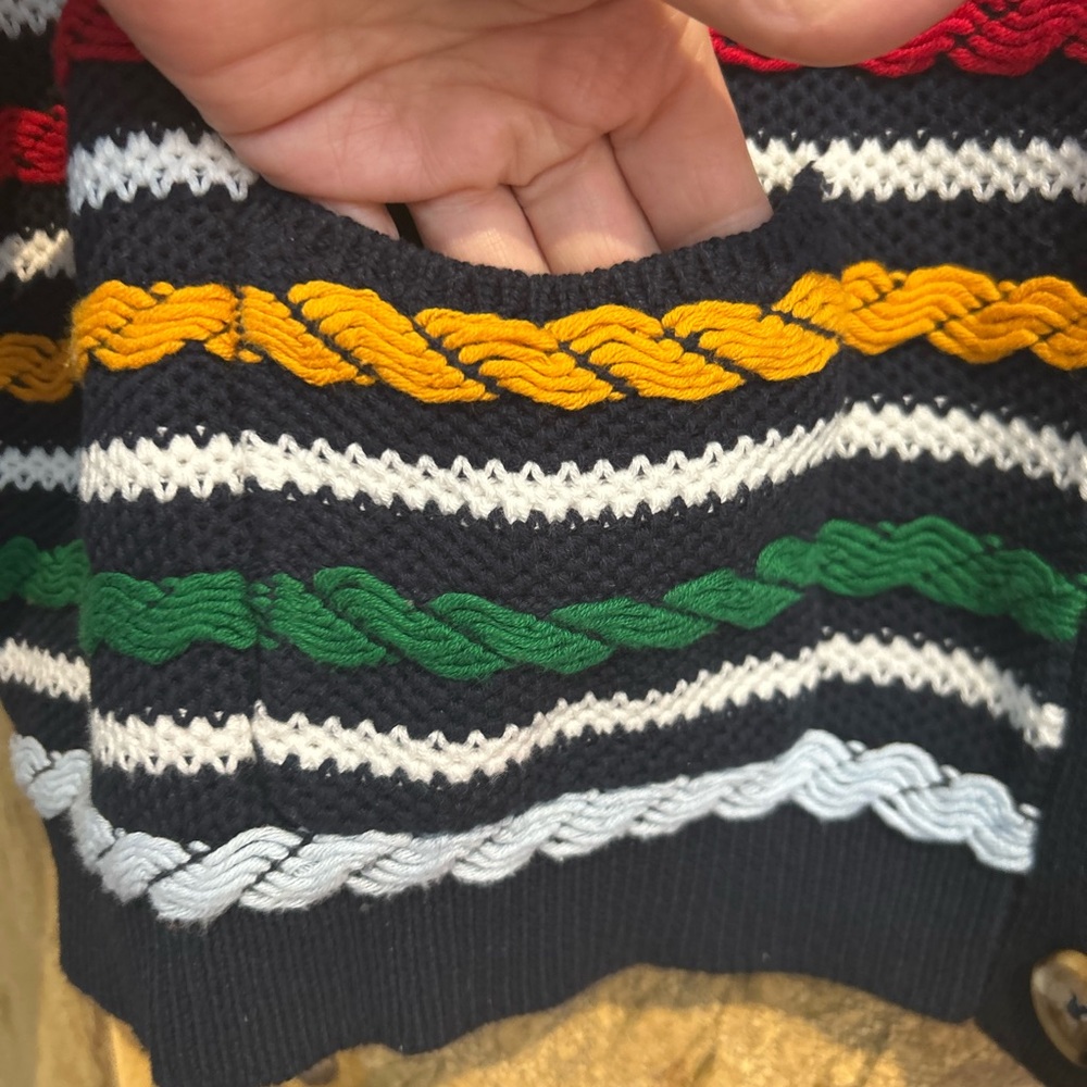 La Ligne/ Target Calab Size 1X Navy Striped Sweater - Picture 6 of 8